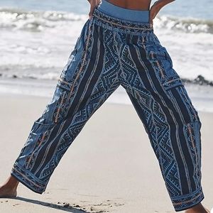 Free People FP movement visionary printed cargo pants.
